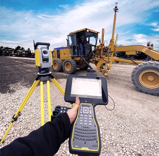 Оборудование SITECH и Trimble на строительном объекте